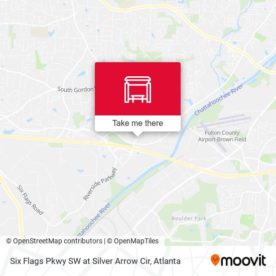 Six Flags Pkwy SW at Silver Arrow Cir map
