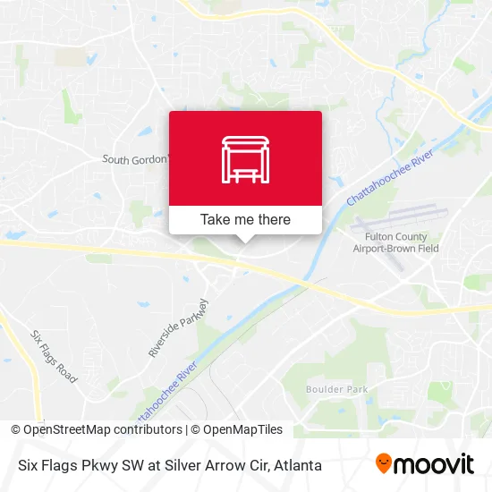 Mapa de Six Flags Pkwy SW at Silver Arrow Cir