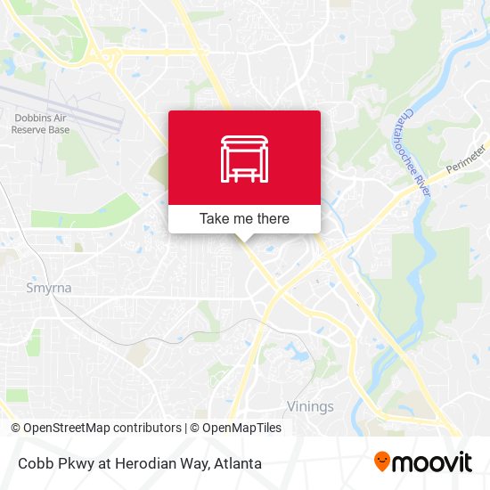 Cobb Pkwy at Herodian Way map