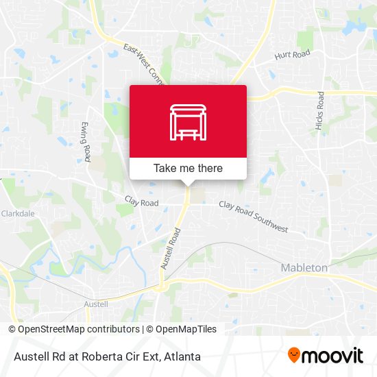 Mapa de Austell Rd at Roberta Cir Ext
