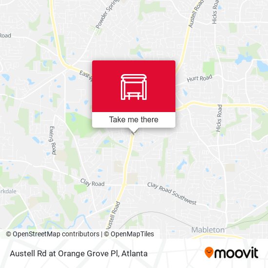 Austell Rd at Orange Grove Pl map