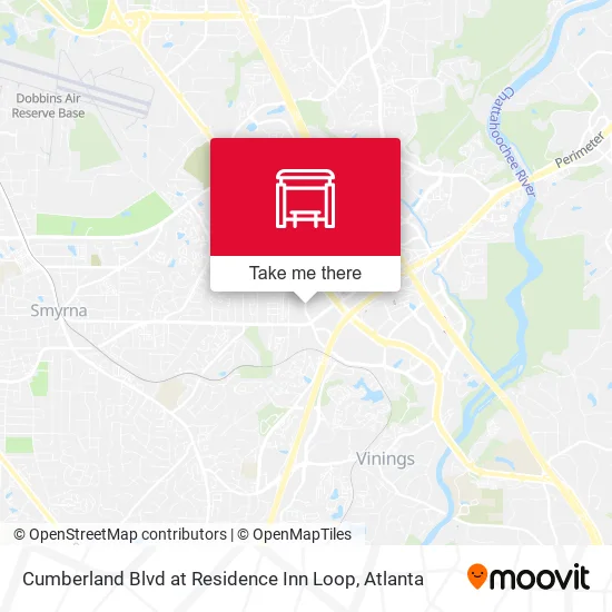 Mapa de Cumberland Blvd at Residence Inn Loop