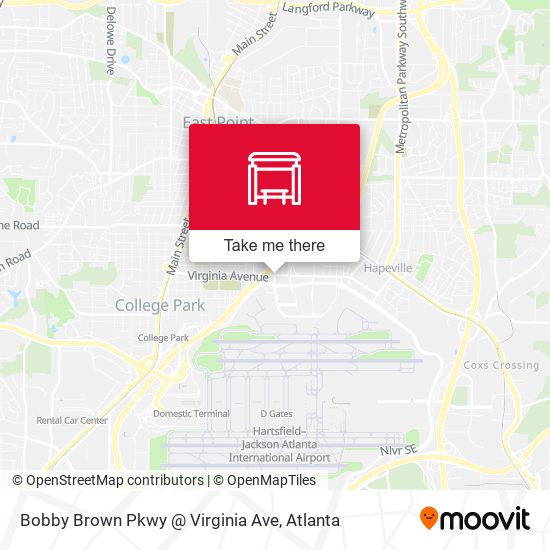 Mapa de Bobby Brown Pkwy @ Virginia Ave