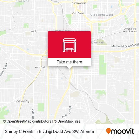 Shirley C Franklin Blvd @ Dodd Ave SW map