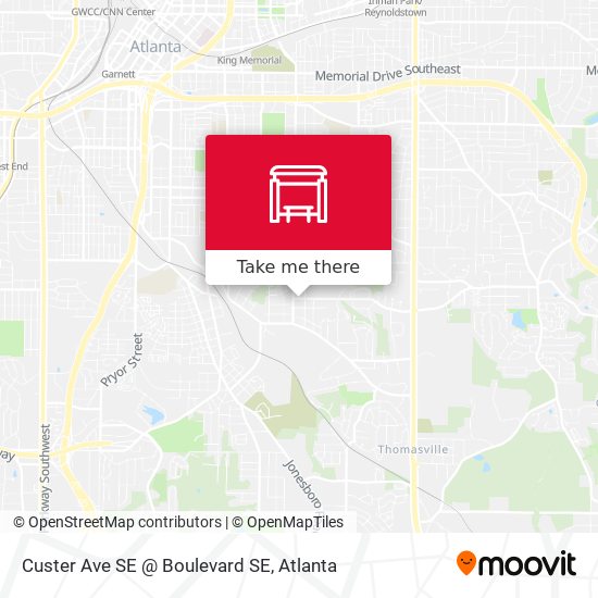 Custer Ave SE @ Boulevard SE map