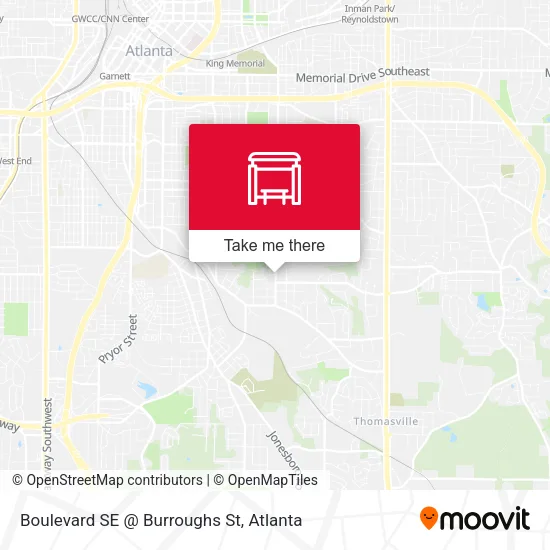 Mapa de Boulevard SE @ Burroughs St