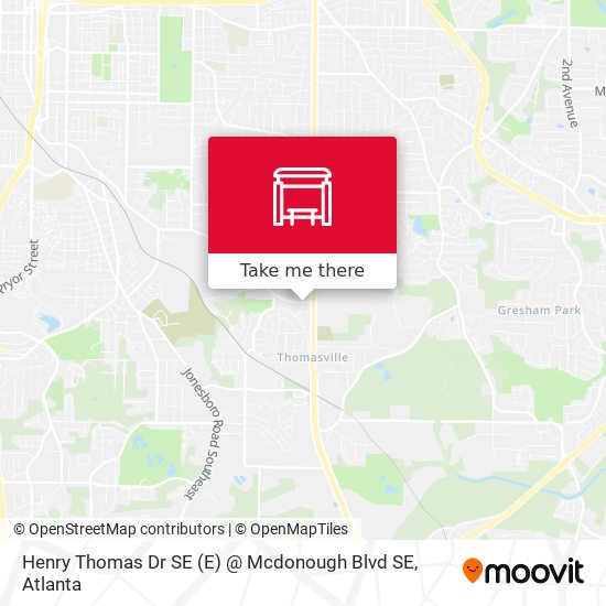 Mapa de Henry Thomas Dr SE (E) @ Mcdonough Blvd SE