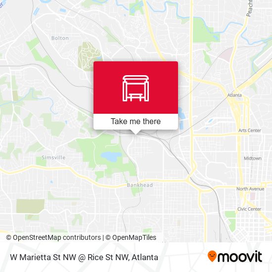 W Marietta St NW @ Rice St NW map