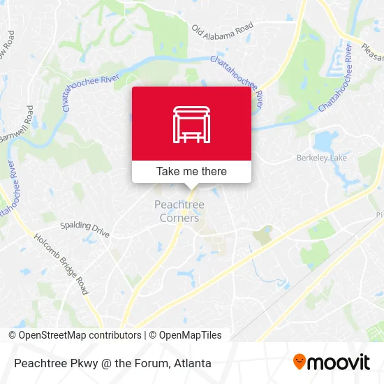 Peachtree Pkwy @ the Forum map