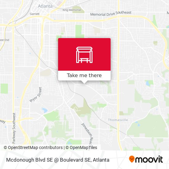 Mcdonough Blvd SE @ Boulevard SE map