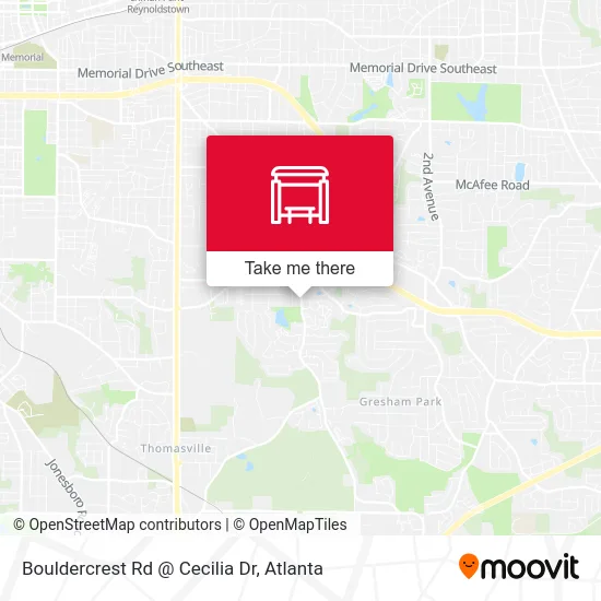 Mapa de Bouldercrest Rd @ Cecilia Dr