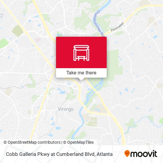 Mapa de Cobb Galleria Pkwy at Cumberland Blvd