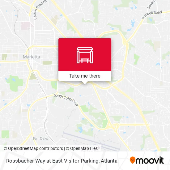 Rossbacher Way at East Visitor Parking map