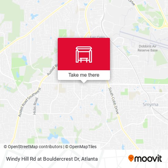 Windy Hill Rd at Bouldercrest Dr map