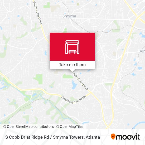 S Cobb Dr at Ridge Rd / Smyrna Towers map