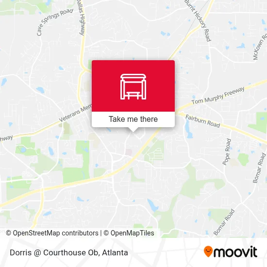Dorris @ Courthouse Ob map