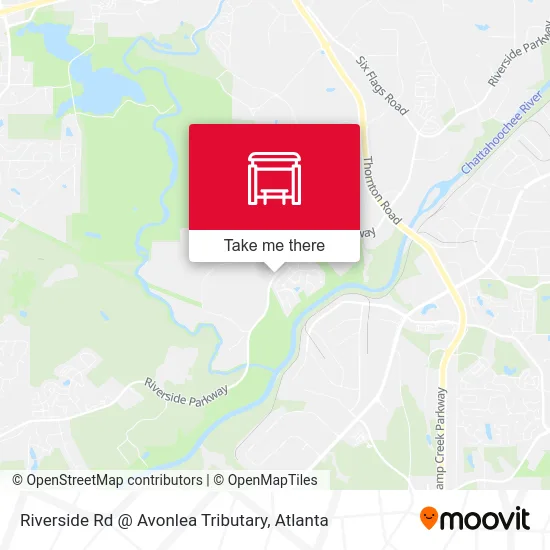 Riverside Rd @ Avonlea Tributary map