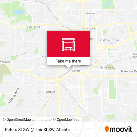 Mapa de Peters St SW @ Fair St SW