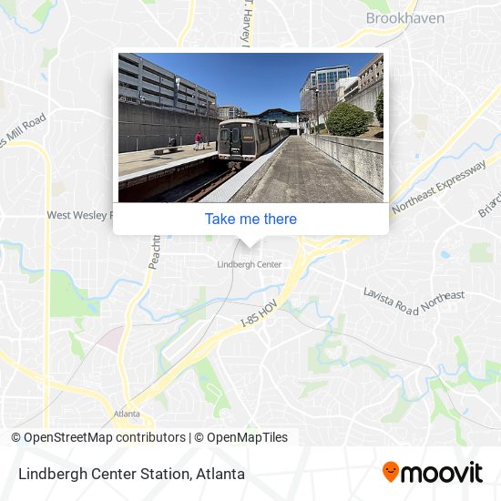 Mapa de Lindbergh Center Station