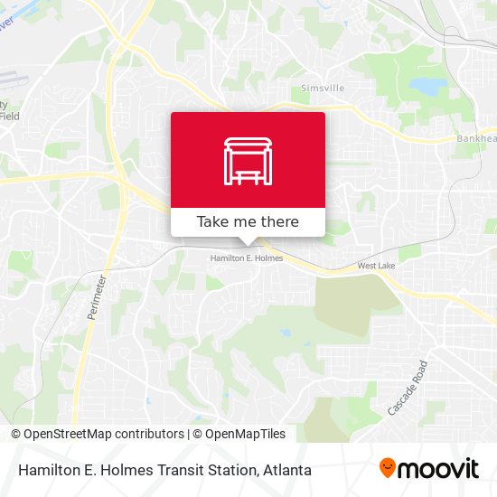 Hamilton E. Holmes Transit Station map