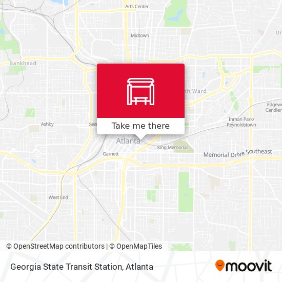 Mapa de Georgia State Transit Station