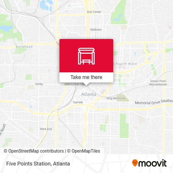Five Points Station map