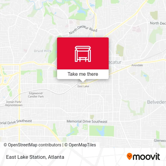 East Lake Station map
