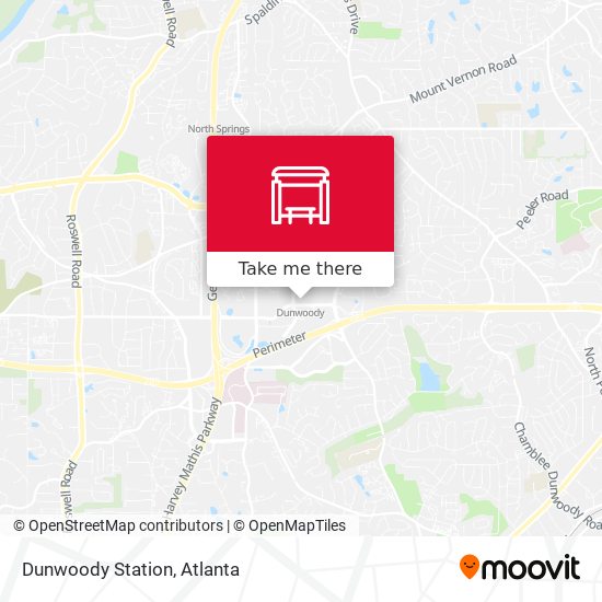 Dunwoody Station map