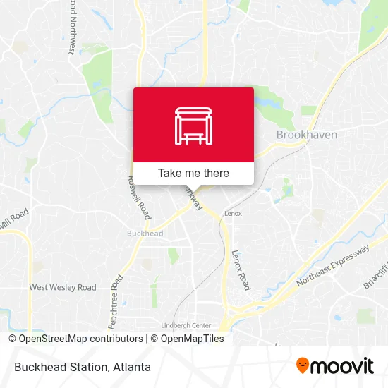 Buckhead Station map
