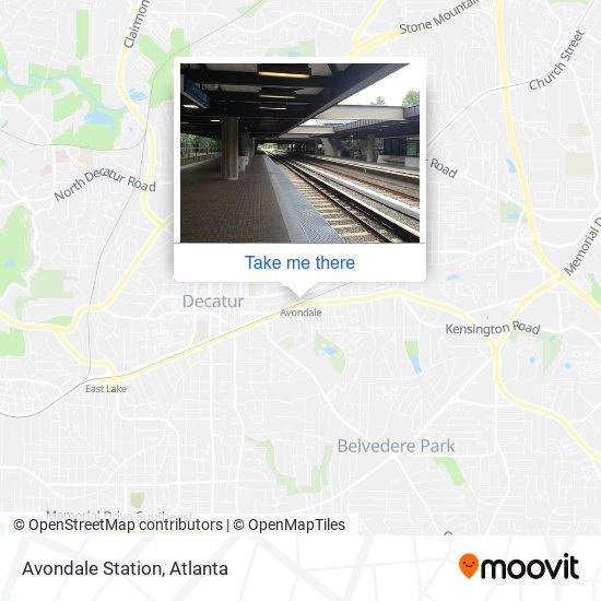 Avondale Station map