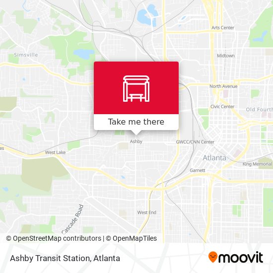 Mapa de Ashby Transit Station