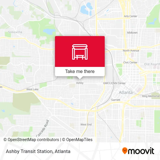 Ashby Transit Station map