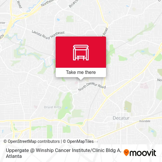 Uppergate @ Winship Cancer Institute / Clinic Bldg A map