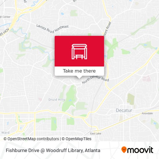 Fishburne Drive @ Woodruff Library map
