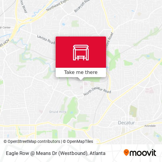 Eagle Row @ Means Dr (Westbound) map