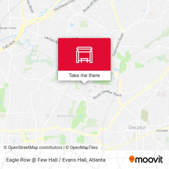 Mapa de Eagle Row @ Few Hall / Evans Hall