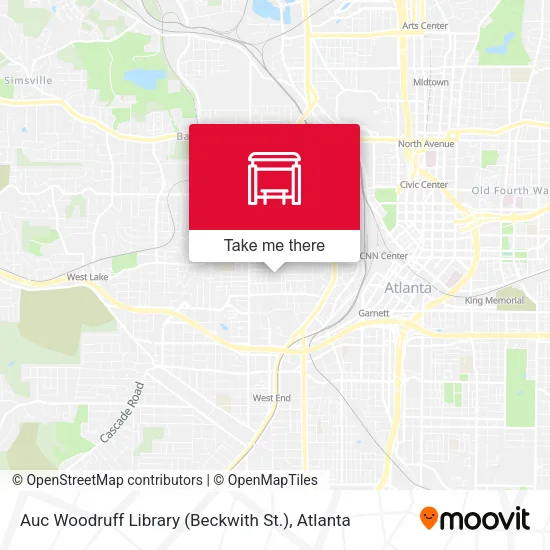 Auc Woodruff Library (Beckwith St.) map