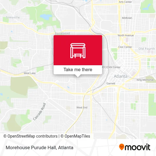 Morehouse Purude Hall map