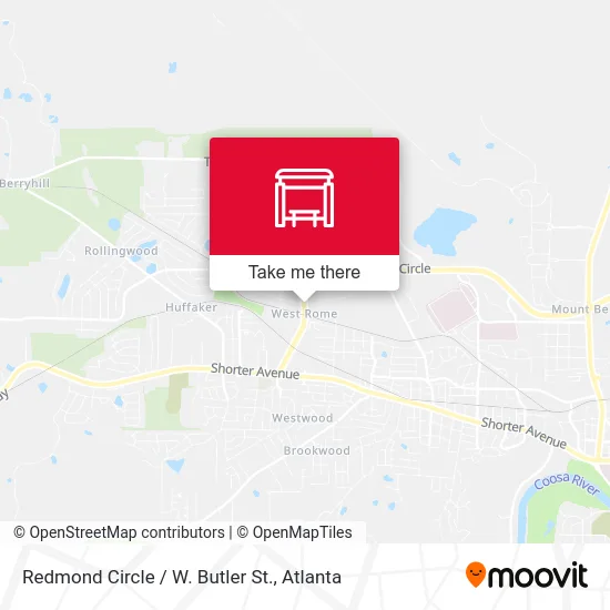 Redmond Circle / W. Butler St. map