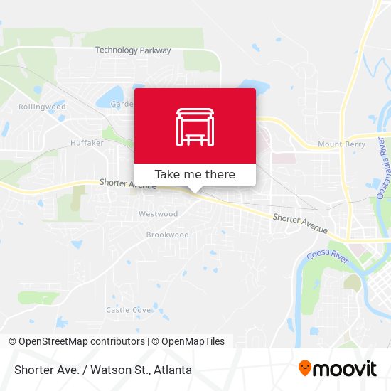 Mapa de Shorter Ave. / Watson St.