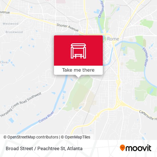 Broad Street / Peachtree St map
