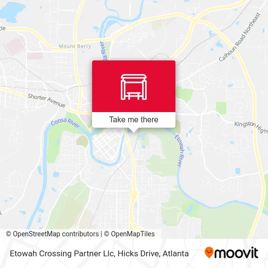 Etowah Crossing Partner Llc, Hicks Drive map