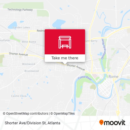 Shorter Ave/Division St map