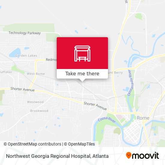 Northwest Georgia Regional Hospital map