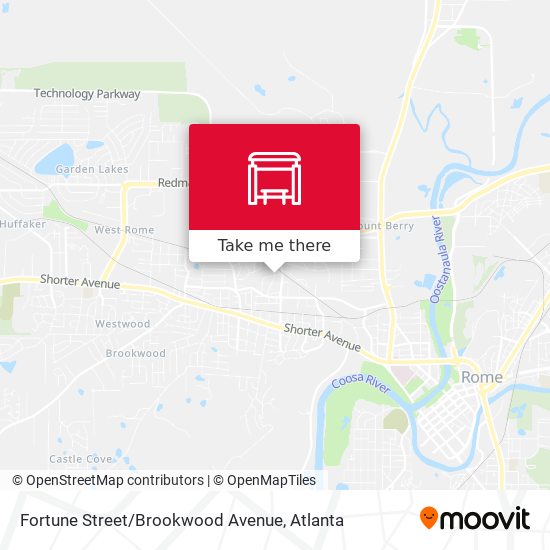 Fortune Street / Brookwood Avenue map