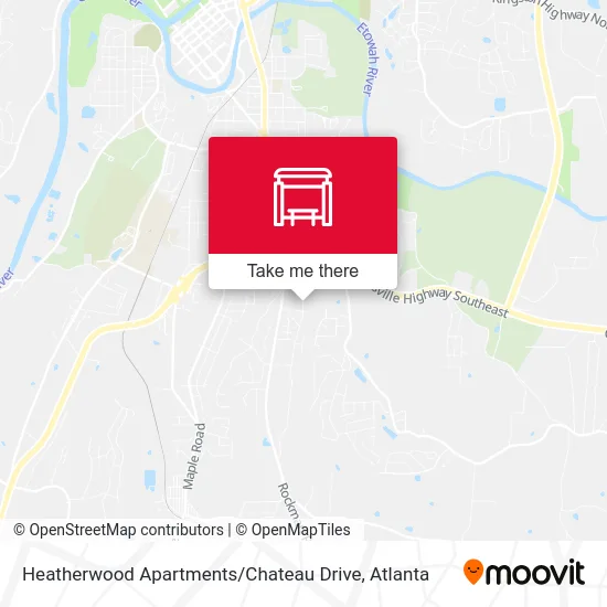 Heatherwood Apartments / Chateau Drive map
