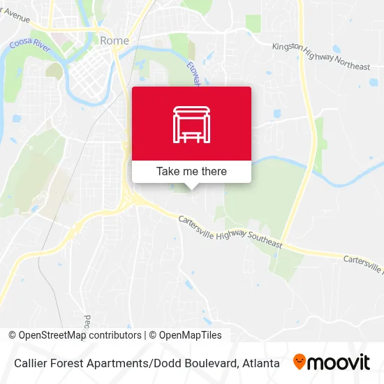 Callier Forest Apartments / Dodd Boulevard map