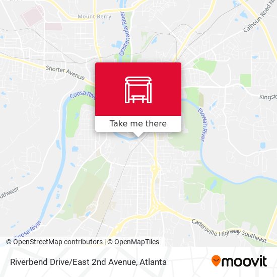 Mapa de Riverbend Drive / East 2nd Avenue