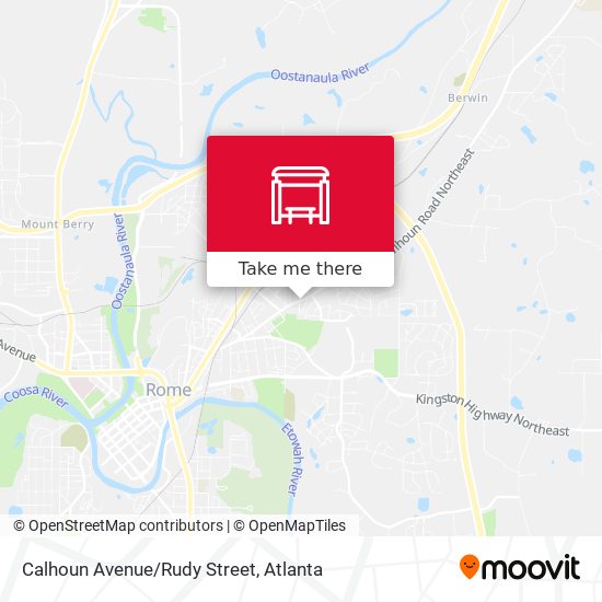 Calhoun Avenue/Rudy Street map