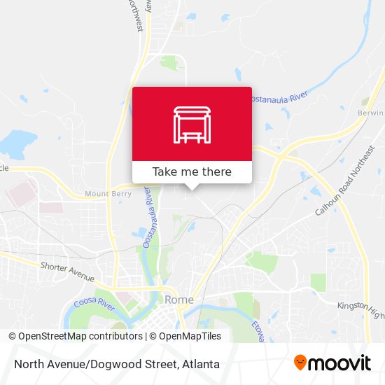 North Avenue/Dogwood Street map